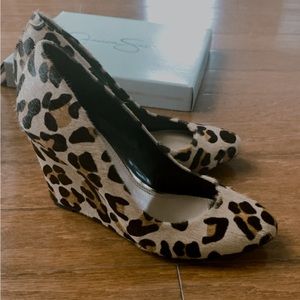 Jessica Simpson Leopard Wedges Minna 2